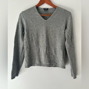 Women’s J. Crew Cashmere V-Neck Sweater Medium Quiet Money